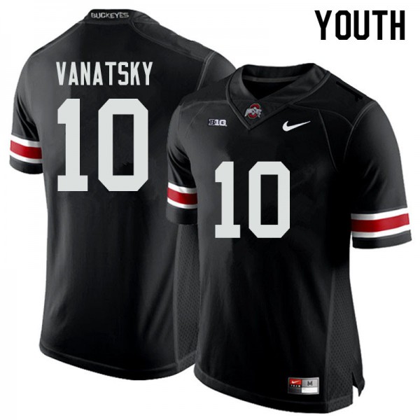 Ohio State Buckeyes #10 Danny Vanatsky Youth Stitched Jersey Black